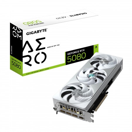 GIGABYTE GeForce RTX 5080 AERO OC SFF 16G NVIDIA 16 GB GDDR7