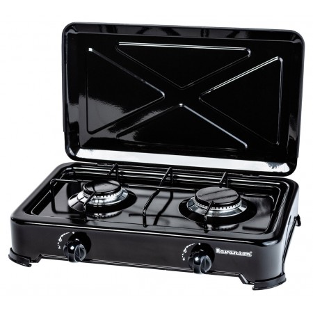 Countertop Hob Gas Ravanson K-02TB [black- 2 zone(s)]