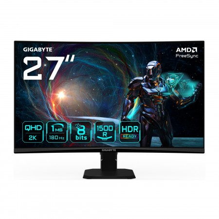 GIGABYTE GS27QCA LED display 68,6 cm (27") 2560 x 1440 pixels Quad HD Preto