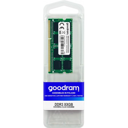 Goodram GR1333S364L9S 4G módulo de memória 4 GB 1 x 4 GB DDR3 1333 MHz