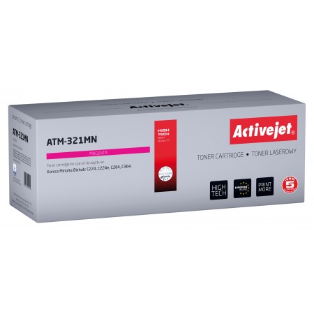 Activejet ATM-321MN Toner (replacement for Konica Minolta TN321M- Supreme- 25000 pages- magenta)