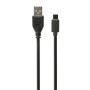 Gembird USB-A/USB-C, 1m USB cable USB 2.0 USB A USB C Black