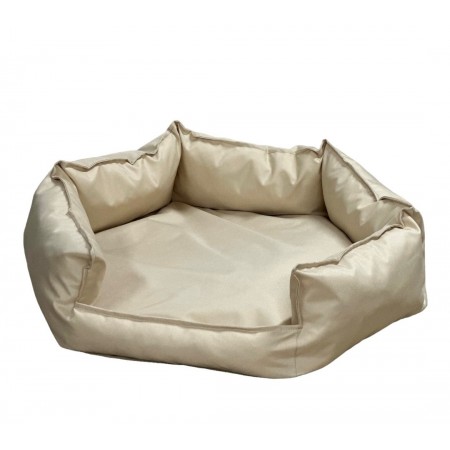 GO GIFT Hexagon beige XXL - pet bed - 90 x 63 x 16 cm