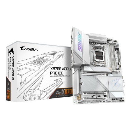 GIGABYTE X870E AORUS PRO ICE motherboard AMD X870E Ranhura AM5 ATX