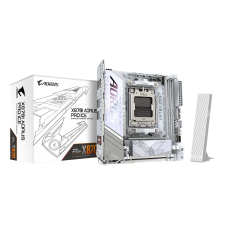 GIGABYTE X870I AORUS PRO ICE motherboard AMD X870 Ranhura AM5 Micro ITX