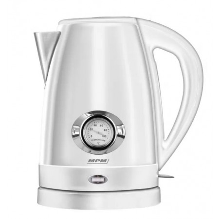 MPM Cordless kettleMCZ-108, white, 1.7 l