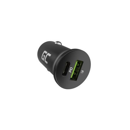 Green Cell GC PowerRide Nano38 38W 6A 1x USB-C 1x USB-A car charger