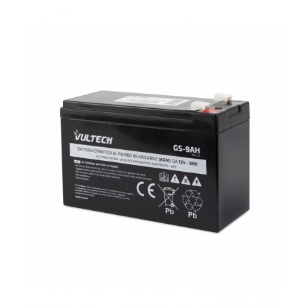 Bateria selada de chumbo-ácido para UPS Vultech GS-9AH Rev. 2.1 12V 9A