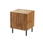 Bedside table 2 pcs. JUNGLE 53.5x40.5x44 oak wotant + black legs