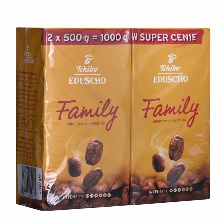 Ground coffee TCHIBO Family 2x500g