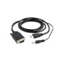 Gembird A-HDMI-VGA-03-10 video cable adapter 3 m HDMI + 3.5mm VGA (D-Sub) Black