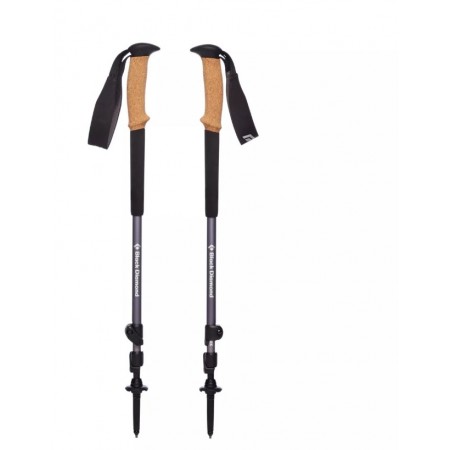 Black Diamond Trail Cork Granite Trekking Poles Black 140 cm