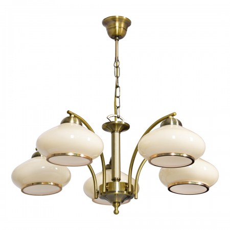 Activejet Classic ceiling chandelier pendant lamp RITA Patina 5xE27 for living room