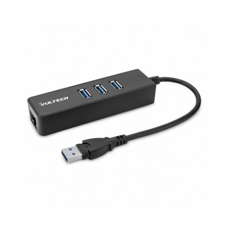 Vultech HRJ-03USB3 base & duplicador de portas Com fios USB 3.2 Gen 1 (3.1 Gen 1) Type-A Preto