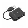 Vultech HU-04USB2 hub de interface USB 2.0 480 Mbit s Preto