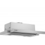 Bosch Serie 4 DFT63AC50 cooker hood Semi built-in (pull out) Silver 360 m3/h