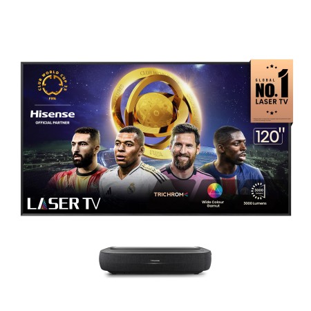 Hisense 120L9HA TV de projeção Projetor de ultra curta distância 3000 ANSI lumens DLP UHD 4K (3840x2160) Preto