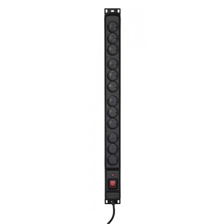 Activejet COMBO 12 socket power strip 3m black