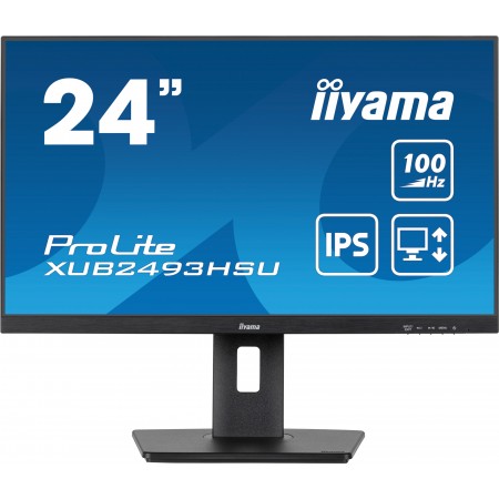 iiyama ProLite XUB2493HSU-B6 monitor de ecrã 60,5 cm (23.8") 1920 x 1080 pixels Full HD LED Preto