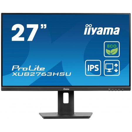 iiyama ProLite XUB2763HSU-B1 monitor de ecrã 68,6 cm (27") 1920 x 1080 pixels Full HD LED Preto