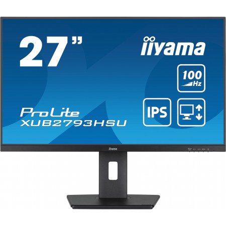 iiyama ProLite XUB2793HSU-B6 monitor de ecrã 68,6 cm (27") 1920 x 1080 pixels Full HD LED Preto