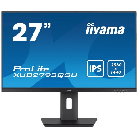 iiyama XUB2793QSU-B7 monitor de ecrã 68,6 cm (27") 2560 x 1140 pixels Wide Quad HD LED Preto