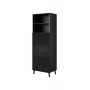 Cabinet ABETO 60x40x176.5 cm gloss black/black