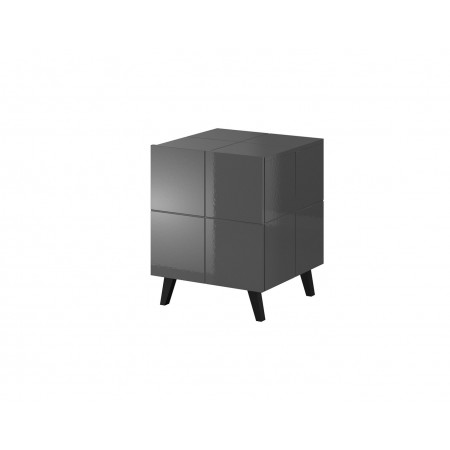 Cama bedside table REJA graphite grey gloss/graphite grey gloss