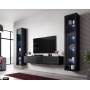 Cama Living room cabinet set VIGO SLANT 6 black/black gloss