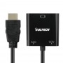 Vultech SN21707 adaptador de cabo de vídeo 1 m VGA (D-Sub) HDMI Type A (Standard) Preto