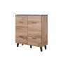 Cama sideboard LOTTA 110 4D wotan oak + mat black