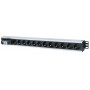 Intellinet 711449 PDU 12 tomada(s) CA Preto, Cinzento