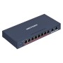 Hikvision DS-3E0310HP-E network links Non-managed Fast Ethernet (10/100) PoE support Blue