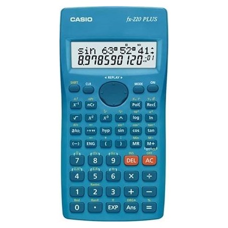 CASIO CALCULATOR SCIENTIFIC FX-220PLUS-2 BLUE, 12 DIGIT DISPLAY