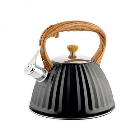 PROMIS TMC25D Kettle 3.0 l, ANTONIO, black, wooden handle