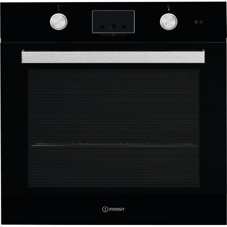 Indesit IFW 65Y0 J BL oven 66 L A Black, Stainless steel