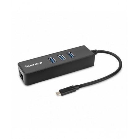 Vultech ATC-02 base & duplicador de portas Com fios USB 3.2 Gen 1 (3.1 Gen 1) Type-C Preto