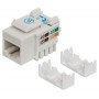 Intellinet Keystone Jack, Cat5e, UTP, Punch-down, White