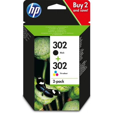 HP 302 2-pack Black/Tri-color Original Ink Cartridges