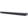 Intellinet Vertical Rackmount 12-Output Power Distribution Unit (PDU), EU CEE 7/3 Outlets, With On/Off Switch and Overload Prot