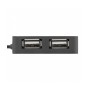 Vultech HU-04USB2 hub de interface USB 2.0 480 Mbit s Preto