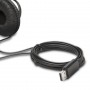 Kensington K97601WW auscultador Auscultadores Com fios Fita de cabeça Chamadas Música USB Type-A Preto