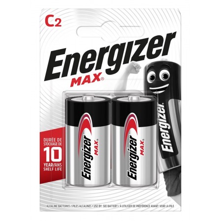 ENERGIZER BATTERY MAX C LR14. 2 pcs. ECO package