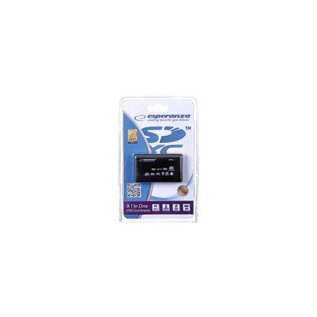 Esperanza EA117 card reader Black USB 2.0