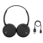 JVC HA-S36W Auscultadores Sem fios Fita de cabeça Chamadas Música Bluetooth Preto