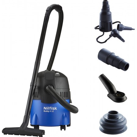 Wet & Dry Vacuum Cleaner Nilfisk Buddy II 12 Home Edition Black, Blue 12 l 1200 W