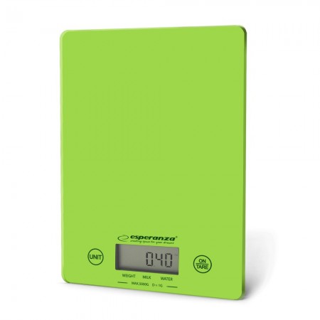 Esperanza EKS002G kitchen scale Electronic kitchen scale Green,Yellow Countertop Rectangle