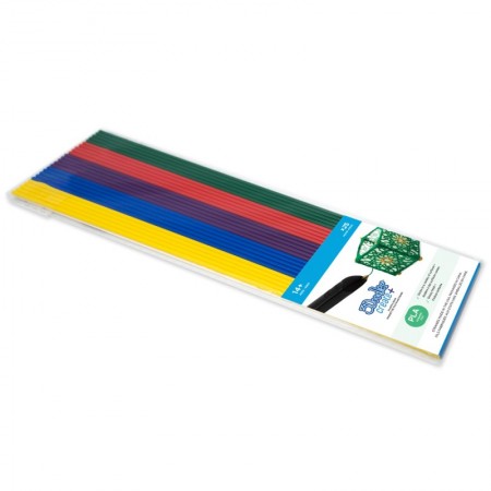 3Doodler CREATE FILAMENT PLA 5 COLORS PL-MIXNEW2 Ácido Polilático (PLA) Azul, Verde, Roxo, Vermelho, Amarelo 2 g