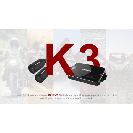 INNOVV K3 - motorcycle video recorder with 2 cameras