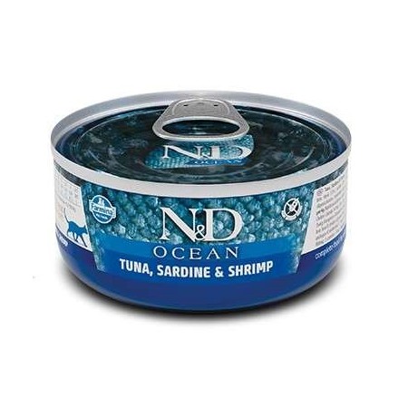 FARMINA N&D CAT OCEAN TUNA,SARDINE&SHRIMPS 70g